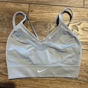 Grey nike sports bra